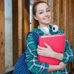 young woman applying for a scholarship